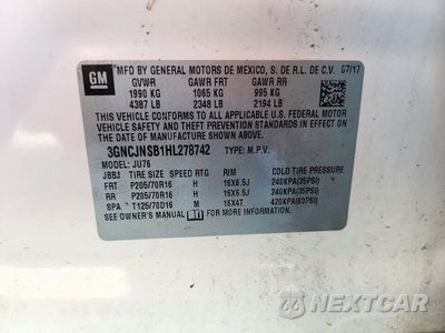 Zdjęcie 12 z 12 samochodu: 2017 CHEVROLET TRAX LS VIN:3GNCJNSB1HL278742 - miniatura