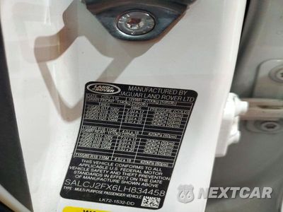 Zdjęcie 13 z 13 samochodu: 2020 LAND ROVER DISCOVERY SPORT S VIN:SALCJ2FX6LH834458 - miniatura