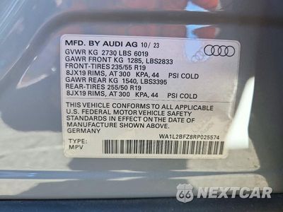 Zdjęcie 14 z 14 samochodu: 2024 AUDI Q4 E-TRON PREMIUM PLUS VIN:WA1L2BFZ8RP025574 - miniatura