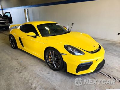 Czwarte zdjęcie samochodu z boku: 2021 PORSCHE CAYMAN GT4 VIN:WP0AC2A8XMS289300 - miniatura