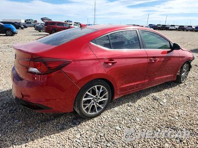 Trzecie zdjęcie samochodu z tyłu: 2019 HYUNDAI ELANTRA LIMITED VIN:KMHD84LF8KU795825 - miniatura