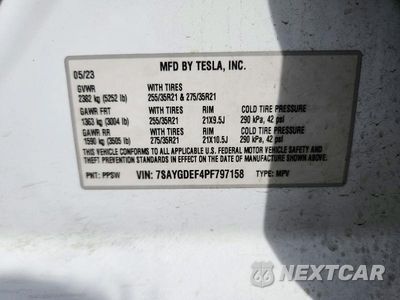Zdjęcie 13 z 13 samochodu: 2023 TESLA MODEL Y VIN:7SAYGDEF4PF797158 - miniatura