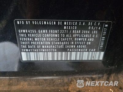 Zdjęcie 12 z 12 samochodu: 2015 VOLKSWAGEN GTI VIN:3VW4T7AU1FM003706 - miniatura