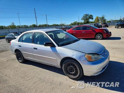 Czwarte zdjęcie samochodu z boku: 2001 HONDA CIVIC LX VIN:1HGES15521L074693 - miniatura