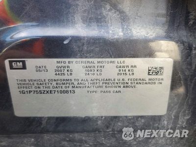 Zdjęcie 12 z 12 samochodu: 2014 CHEVROLET CRUZE VIN:1G1P75SZXE7100813 - miniatura