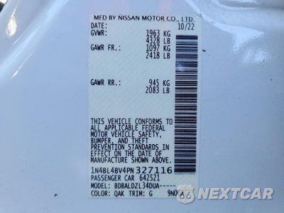 Zdjęcie 13 z 13 samochodu: 2023 NISSAN ALTIMA S VIN:1N4BL4BV4PN327116 - miniatura