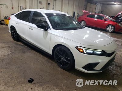 Czwarte zdjęcie samochodu z boku: 2022 HONDA CIVIC SPORT VIN:2HGFE2F52NH551397 - miniatura