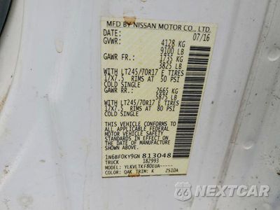 Zdjęcie 13 z 13 samochodu: 2016 NISSAN NV2500 DELIVERY VAN VIN:1N6BF0KY9GN813048 - miniatura