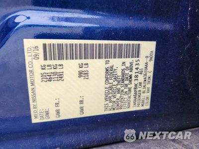 Zdjęcie 13 z 13 samochodu: 2017 NISSAN MAXIMA 3.5 SL VIN:1N4AA6AP8HC381435 - miniatura