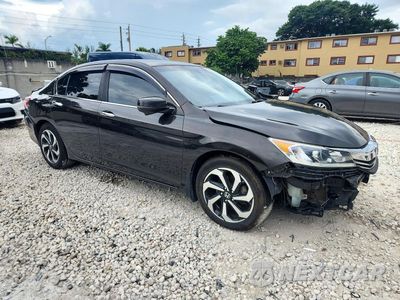 Czwarte zdjęcie samochodu z boku: 2017 HONDA ACCORD EXL VIN:1HGCR2F80HA125101 - miniatura