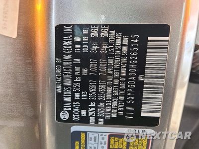 Zdjęcie 13 z 13 samochodu: 2017 KIA SORENTO LX VIN:5XYPGDA30HG265145 - miniatura