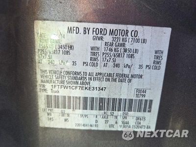 Zdjęcie 12 z 12 samochodu: 2014 FORD F150 SUPERCREW VIN:1FTFW1CF7EKE31347 - miniatura