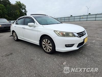 Czwarte zdjęcie samochodu z boku: 2014 HONDA ACCORD EXL VIN:1HGCR3F87EA036028 - miniatura