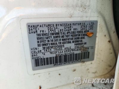 Zdjęcie 12 z 12 samochodu: 2014 NISSAN SENTRA FE+ SV VIN:3N1AB7AP7EY245915 - miniatura