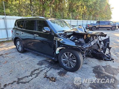 Czwarte zdjęcie samochodu z boku: 2018 INFINITI QX80 BASE VIN:JN8AZ2NE7J9192819 - miniatura