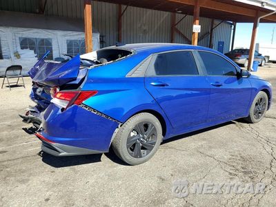 Trzecie zdjęcie samochodu z tyłu: 2021 HYUNDAI ELANTRA SEL VIN:5NPLM4AG1MH000313 - miniatura