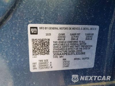 Zdjęcie 13 z 13 samochodu: 2026 CHEVROLET EQUINOX LT VIN:3GNAXPEG3TL331068 - miniatura