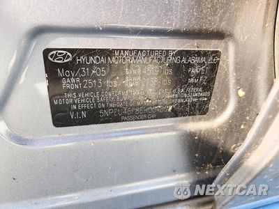 Zdjęcie 12 z 12 samochodu: 2006 HYUNDAI SONATA GLS V6 VIN:5NPEU46F86H004502 - miniatura