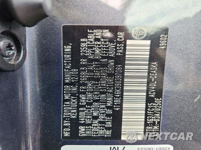 Zdjęcie 12 z 12 samochodu: 2009 TOYOTA CAMRY SE VIN:4T1BE46K39U397084 - miniatura