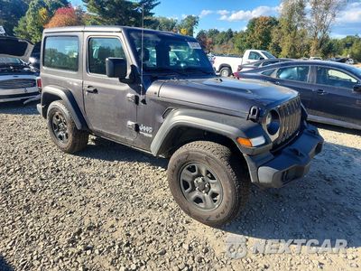 Czwarte zdjęcie samochodu z boku: 2021 JEEP WRANGLER SPORT VIN:1C4HJXAG6MW541836 - miniatura