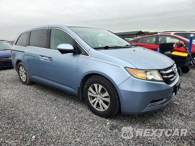Czwarte zdjęcie samochodu z boku: 2014 HONDA ODYSSEY EX VIN:5FNRL5H48EB063939 - miniatura