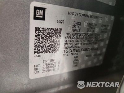 Zdjęcie 13 z 13 samochodu: 2021 CHEVROLET SILVERADO K1500 CUSTOM VIN:1GCUYBEF4MZ149564 - miniatura