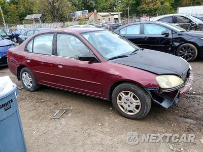Czwarte zdjęcie samochodu z boku: 2002 HONDA CIVIC LX VIN:2HGES16572H555259 - miniatura