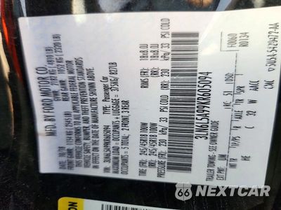 Zdjęcie 12 z 12 samochodu: 2019 LINCOLN MKZ VIN:3LN6L5A99KR605094 - miniatura