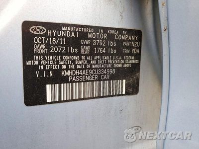 Zdjęcie 12 z 12 samochodu: 2012 HYUNDAI ELANTRA LIMITED VIN:KMHDH4AE9CU334998 - miniatura