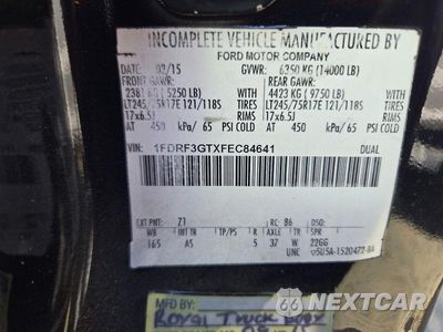 Zdjęcie 12 z 12 samochodu: 2015 FORD F350 SUPER DUTY VIN:1FDRF3GTXFEC84641 - miniatura