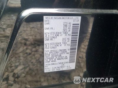 Zdjęcie 13 z 13 samochodu: 2020 INFINITI QX60 LUXE VIN:5N1DL0MN1LC504599 - miniatura