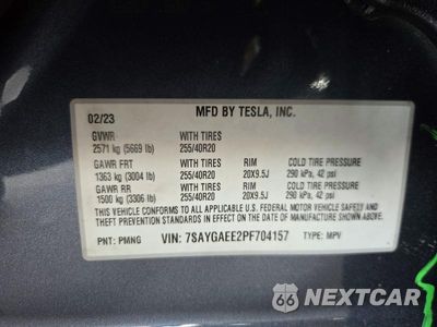 Zdjęcie 13 z 13 samochodu: 2023 TESLA MODEL Y VIN:7SAYGAEE2PF704157 - miniatura