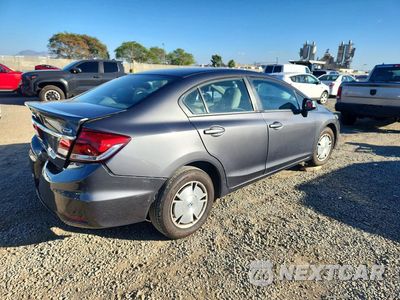 Trzecie zdjęcie samochodu z tyłu: 2013 HONDA CIVIC HF VIN:2HGFB2F67DH544543 - miniatura