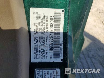 Zdjęcie 12 z 12 samochodu: 2001 HONDA CIVIC LX VIN:1HGEM22571L008905 - miniatura