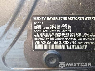Zdjęcie 12 z 13 samochodu: 2012 BMW 528 I VIN:WBAXG5C59CDX02794 - miniatura