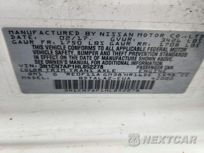 Zdjęcie 12 z 12 samochodu: 2017 NISSAN VERSA 1.6 S PLUS VIN:3N1CN7AP1HL852278 - miniatura