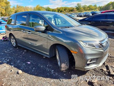 Czwarte zdjęcie samochodu z boku: 2020 HONDA ODYSSEY EX VIN:5FNRL6H50LB015394 - miniatura