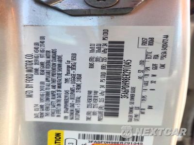 Zdjęcie 12 z 12 samochodu: 2014 FORD FUSION SE VIN:3FA6P0H98ER291045 - miniatura
