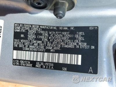 Zdjęcie 13 z 13 samochodu: 2011 TOYOTA SIENNA LE VIN:5TDKK3DC4BS134972 - miniatura