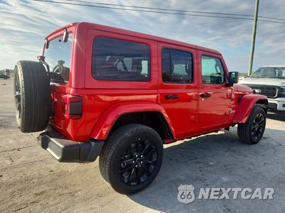 Trzecie zdjęcie samochodu z tyłu: 2024 JEEP WRANGLER SAHARA 4XE VIN:1C4RJXP64RW225359 - miniatura