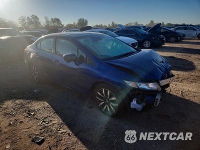 Czwarte zdjęcie samochodu z boku: 2015 HONDA CIVIC EXL VIN:19XFB2F99FE093753 - miniatura