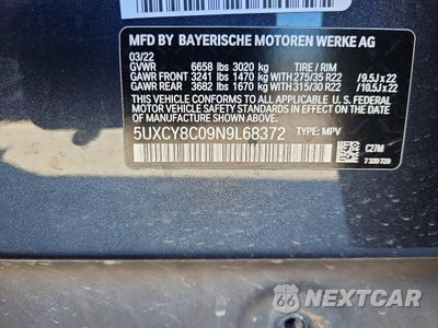 Zdjęcie 13 z 13 samochodu: 2022 BMW X6 M50I VIN:5UXCY8C09N9L68372 - miniatura