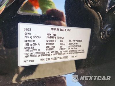 Zdjęcie 13 z 13 samochodu: 2023 TESLA MODEL Y VIN:7SAYGDEF7PF809688 - miniatura