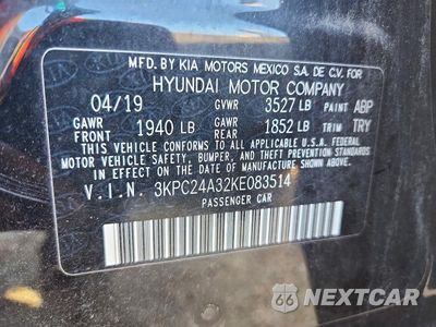 Zdjęcie 12 z 12 samochodu: 2019 HYUNDAI ACCENT SE VIN:3KPC24A32KE083514 - miniatura