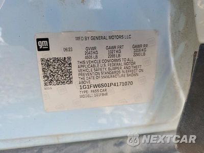 Zdjęcie 12 z 12 samochodu: 2023 CHEVROLET BOLT EV 1LT VIN:1G1FW6S01P4171070 - miniatura