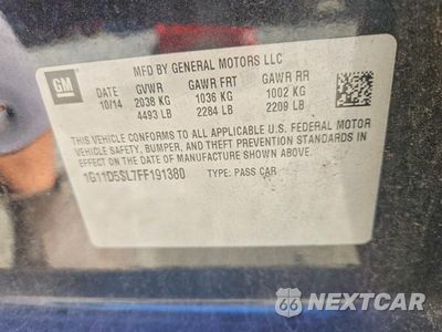 Zdjęcie 12 z 12 samochodu: 2015 CHEVROLET MALIBU 2LT VIN:1G11D5SL7FF191380 - miniatura