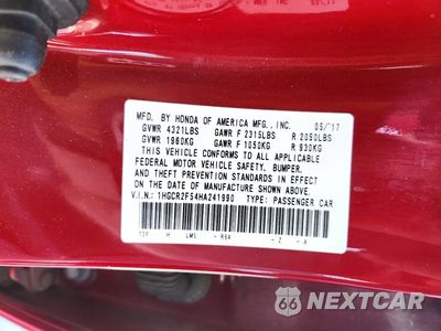 Zdjęcie 13 z 13 samochodu: 2017 HONDA ACCORD SPORT VIN:1HGCR2F54HA241990 - miniatura