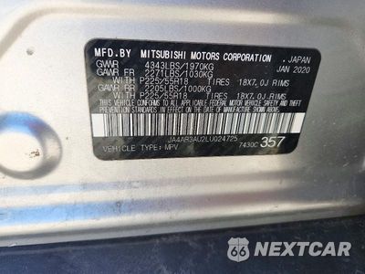 Zdjęcie 13 z 13 samochodu: 2020 MITSUBISHI OUTLANDER SPORT ES VIN:JA4AR3AU2LU024725 - miniatura