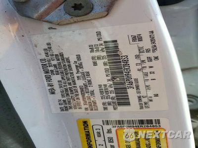 Zdjęcie 12 z 12 samochodu: 2014 FORD FUSION SE VIN:3FA6P0H94ER284853 - miniatura