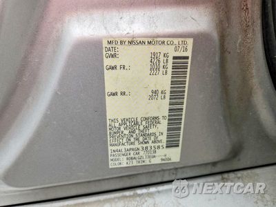 Zdjęcie 12 z 12 samochodu: 2016 NISSAN ALTIMA 2.5 S VIN:1N4AL3APXGN383585 - miniatura